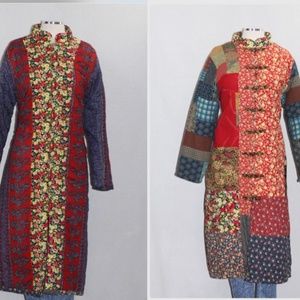 Floral Reversible Handcrafted Cotton Coat